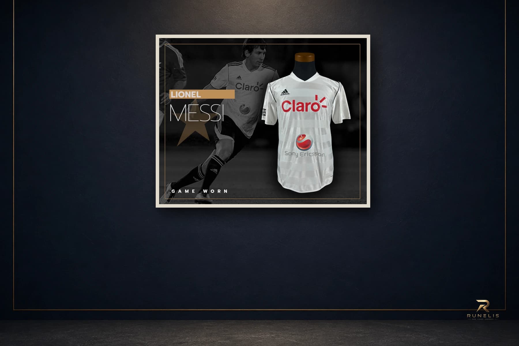 Runelis presentation of selected source photographs from Lionel Messi Match-Worn Shirt