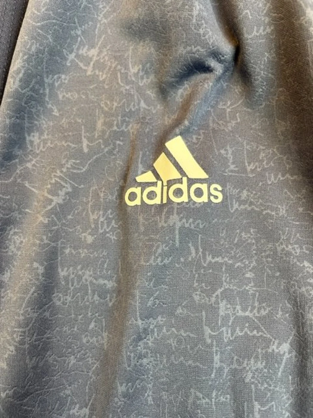 Adidas logo and fabric for Cristiano Ronaldo Pre-Match Top — Champions League Final 2017