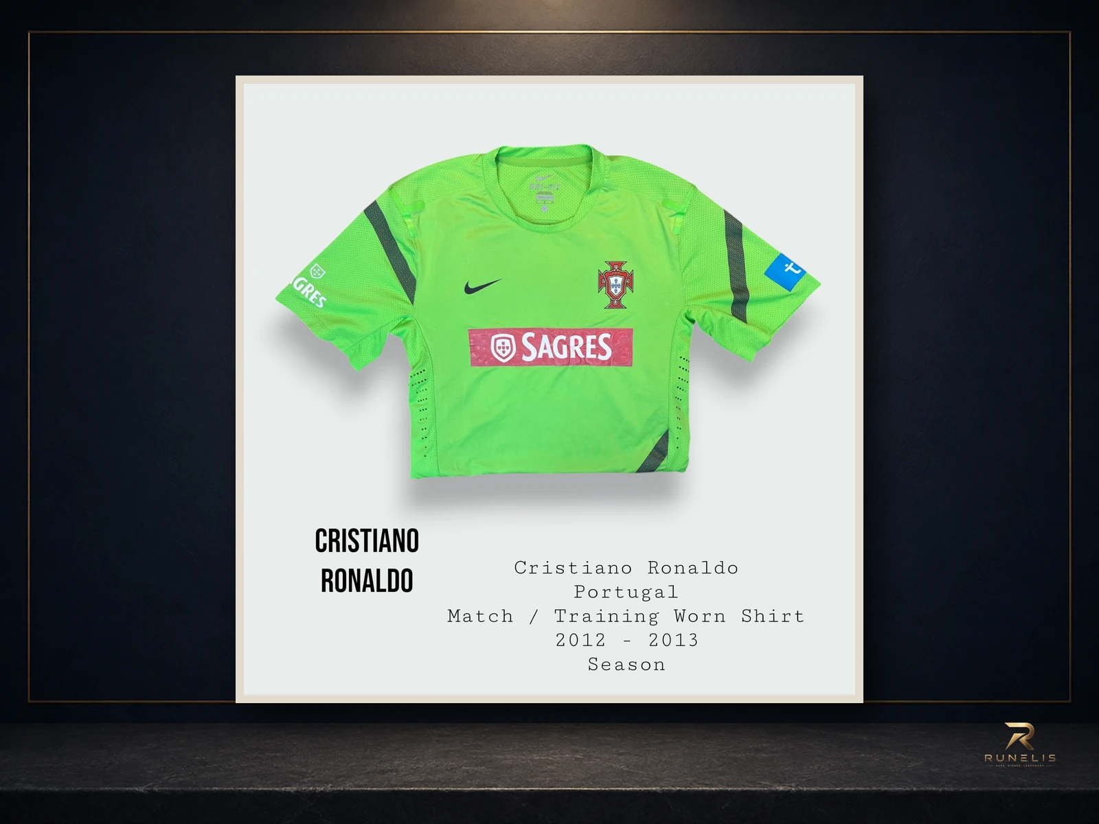 Source photograph of Cristiano Ronaldo Portugal Training Shirt — 2012–13