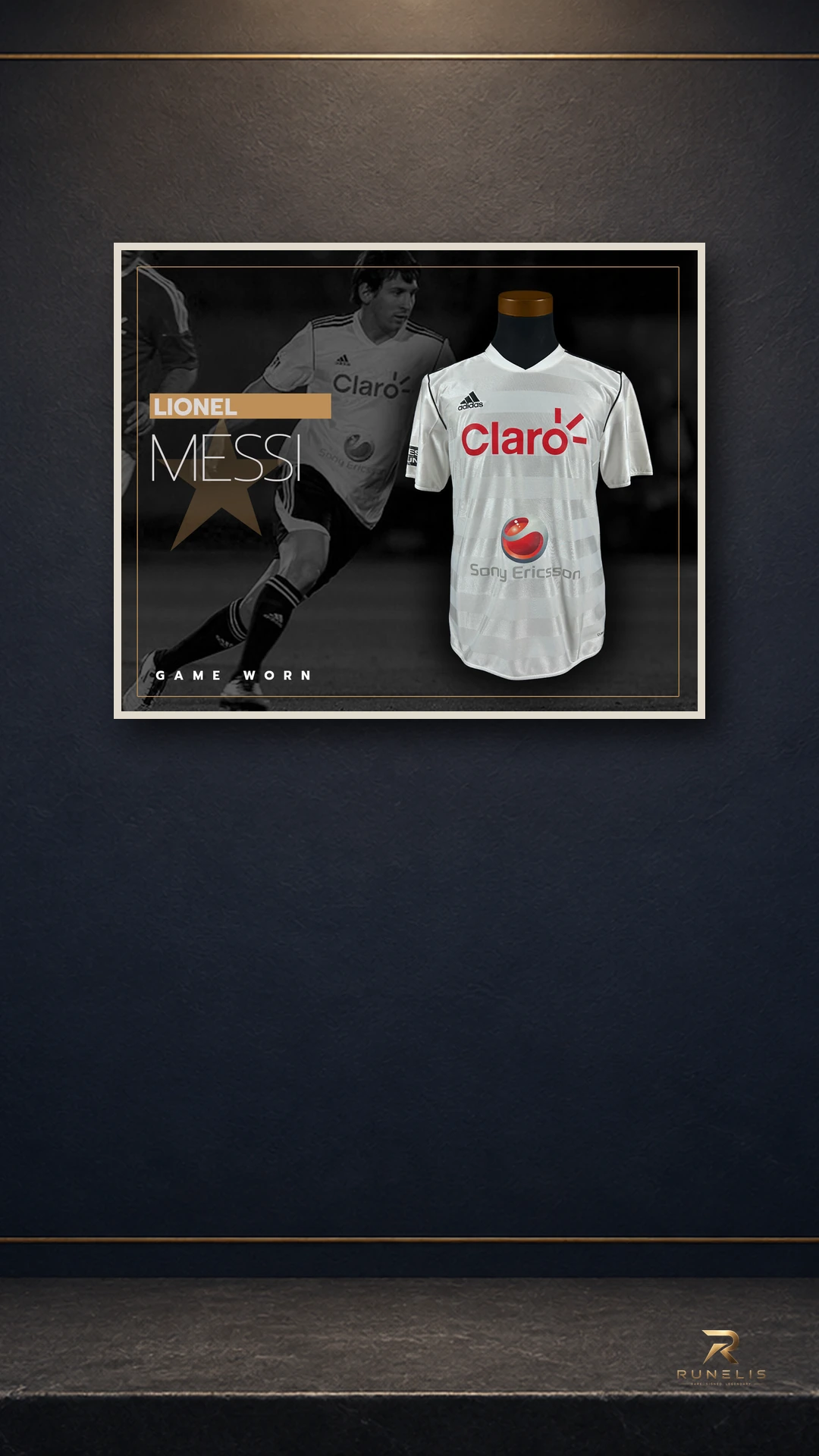 Runelis presentation of selected source photographs from Lionel Messi Match-Worn Shirt