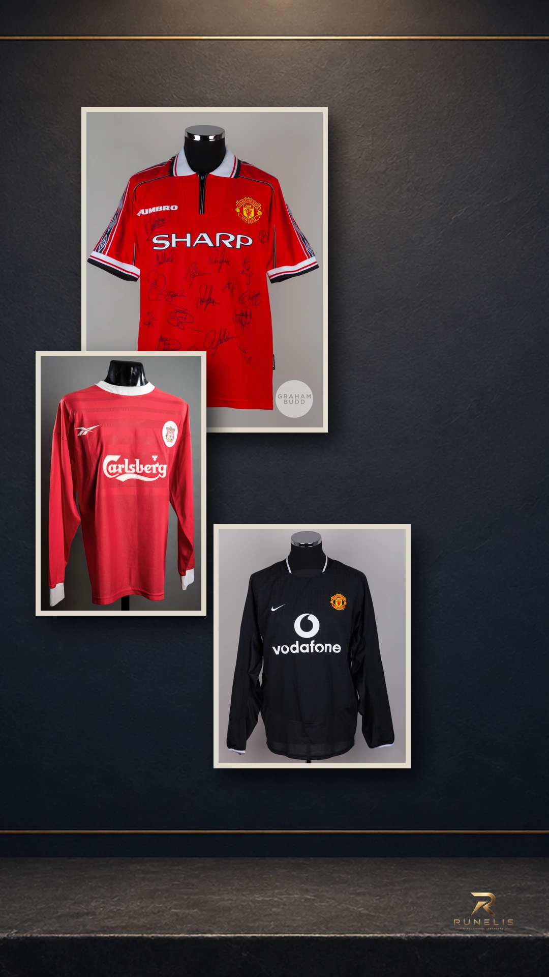 Runelis presentation of selected source photographs from Premier League 30 Year Anniversary