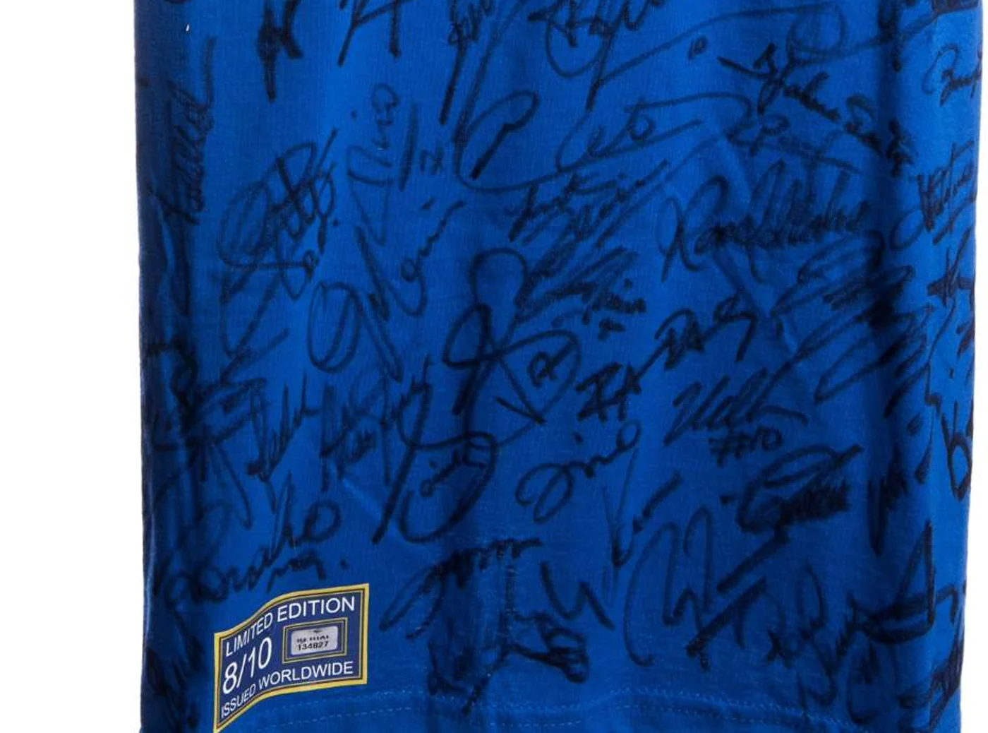 Centenary shirt lower signatures for FIFA Centenary Jersey Signed by the FIFA 100 — Edition 8/10